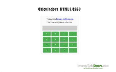 Hacer una calculadora en HTML