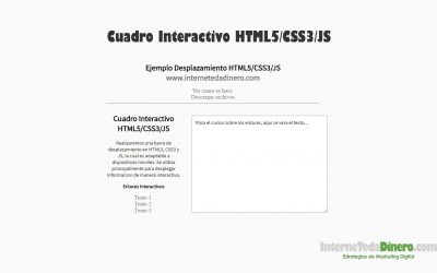 Cuadro Interactivo HTML5/CSS3/JS